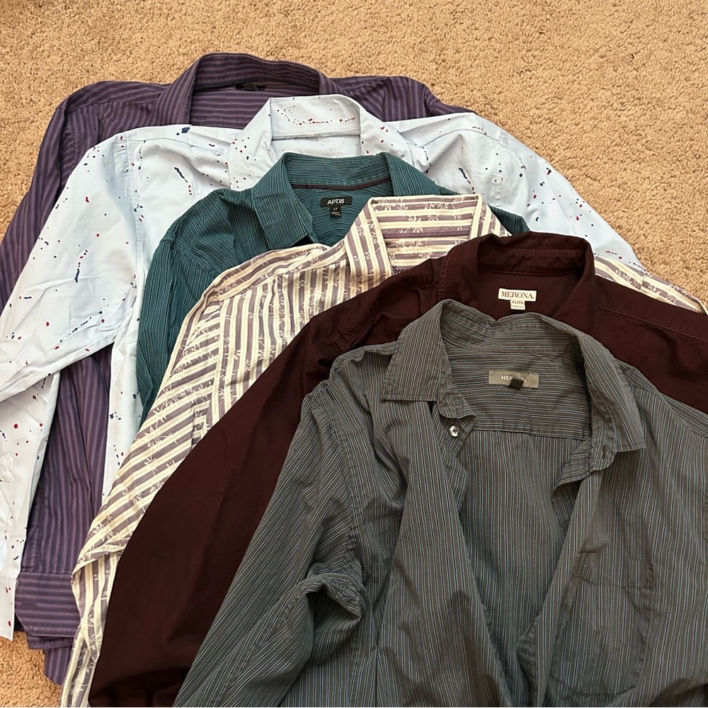 Bundle of Men’s Long Sleeve Button Down Shirts